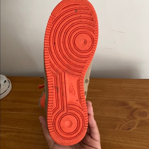 Nike SF AF1 9.5 khaki/ khaki-rush coral - Picture 5 of 5